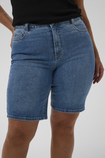 Kaffe Curve Emila Denim Shorts Blue - Šorti - 