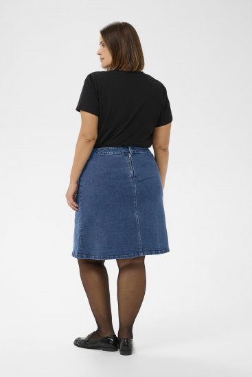 Kaffe Curve Leni Denim Skirt Blue - Svārki - 