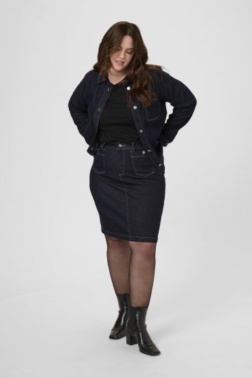 Kaffe Curve Roria Denim Skirt Dark Blue - Svārki - 