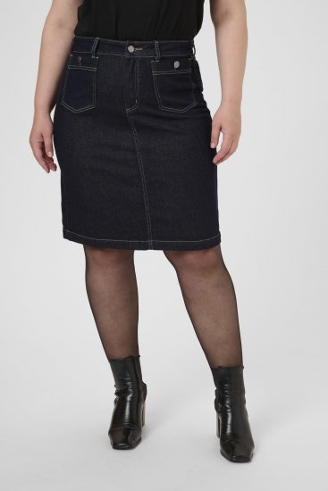Kaffe Curve Roria Denim Skirt Dark Blue - Svārki - 