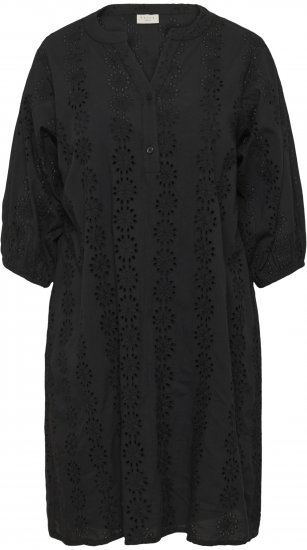 Kaffe Curve Dina Dress Black Deep - Midi kleitas - 