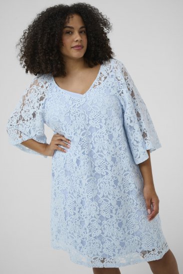Kaffe Curve Lucy Dress Nantucket Breeze Blue - Midi kleitas - 