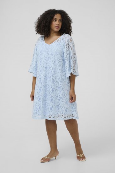 Kaffe Curve Lucy Dress Nantucket Breeze Blue - Midi kleitas - 