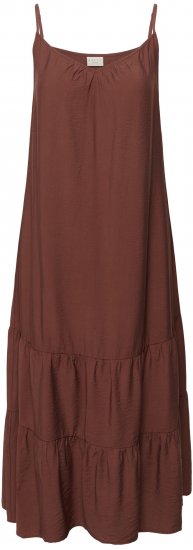 Kaffe Curve Emilia Dress Henna Brown - Maxi kleitas - 
