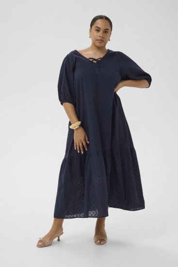 Kaffe Curve Thea Dress Midnight Marine - Maxi kleitas - 