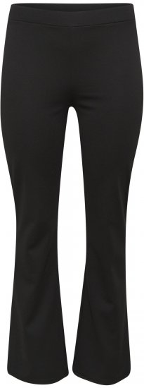 Kaffe Curve Jenna Plati legingi Dziļi melna - Džinsi & Bikses Lielos Izmēros – Plus Size - 