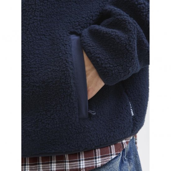 Jack & Jones Thatcher Fleece Jacket Sky Captain - Jakas & Lietus apģērbs - Jakas - 2XL-12XL