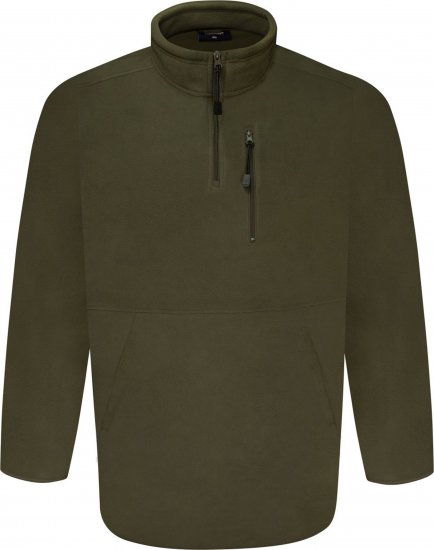 Espionage FL034 Microfleece Half Zip Jacket Light Olive - Jakas & Lietus apģērbs - Jakas - 2XL-12XL