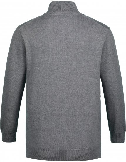 JP1880 Sweater Quarter Zipper Grey - Džemperi un džemperi ar kapuci - Džemperi - 2XL-14XL