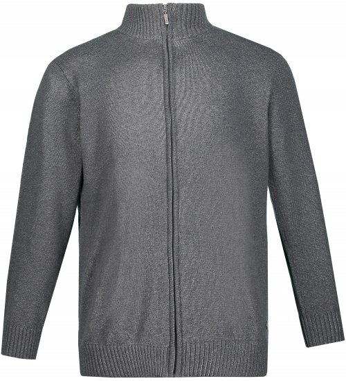 JP1880 Cardigan Knitted with Zipper Grey - Džemperi un džemperi ar kapuci - Džemperi - 2XL-14XL