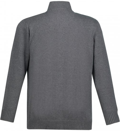 JP1880 Cardigan Knitted with Zipper Grey - Džemperi un džemperi ar kapuci - Džemperi - 2XL-14XL