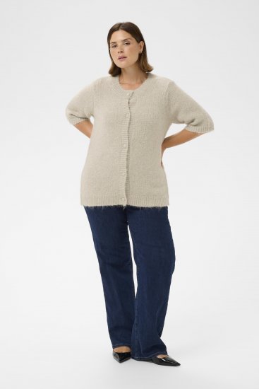 Kaffe Curve Emilia Cardigan Feather Grey Melange - Kardigani - 