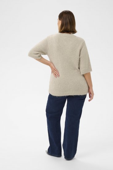 Kaffe Curve Emilia Cardigan Feather Grey Melange - Kardigani - 