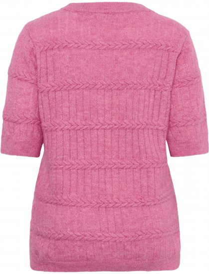 Kaffe Curve Minia Pullover Pink Power Melange - Adīti džemperi - 
