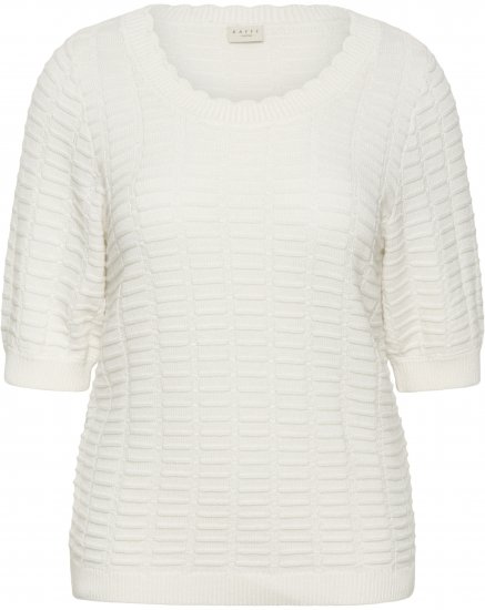 Kaffe Curve Lotia Pullover Chalk - Adīti džemperi - 