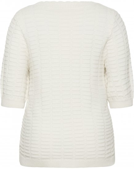 Kaffe Curve Lotia Pullover Chalk - Adīti džemperi - 