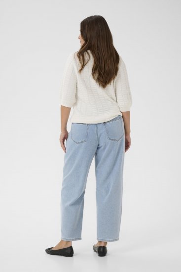 Kaffe Curve Lotia Pullover Chalk - Adīti džemperi - 