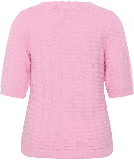 Kaffe Curve Lotia Pullover Pink Frosting - Adīti džemperi - 