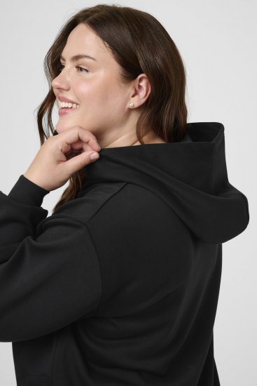 Kaffe Curve Annita Sweatshirt Black - Džemperi ar kapuci - 