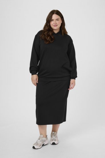 Kaffe Curve Annita Sweatshirt Black - Džemperi ar kapuci - 