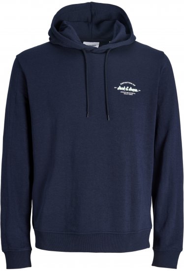 Jack & Jones Brandon Hoodie Blue - Džemperi un džemperi ar kapuci - Džemperi - 2XL-14XL