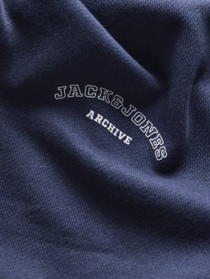 Jack & Jones College Logo Hoodie Navy - Džemperi un džemperi ar kapuci - Džemperi - 2XL-14XL