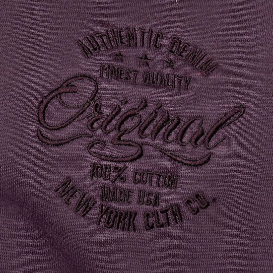 Kam Jeans 7082 Garment DYE with Zipper Hoodie Purple - Džemperi un džemperi ar kapuci - Džemperi - 2XL-14XL