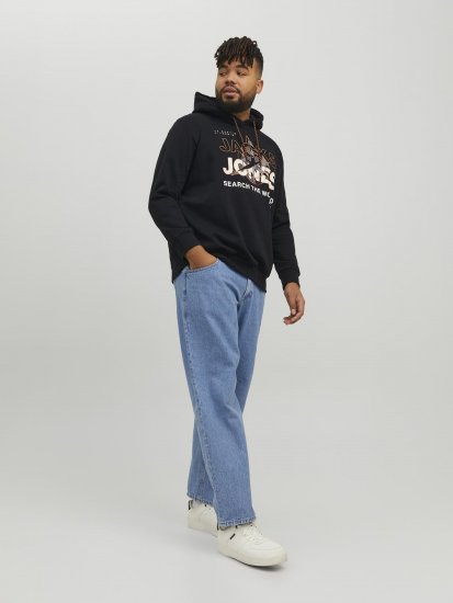Jack & Jones Hunt Hoodie Black - Džemperi un džemperi ar kapuci - Džemperi - 2XL-14XL