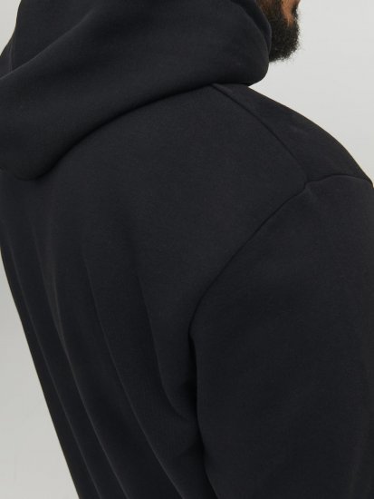 Jack & Jones Hunt Hoodie Black - Džemperi un džemperi ar kapuci - Džemperi - 2XL-14XL