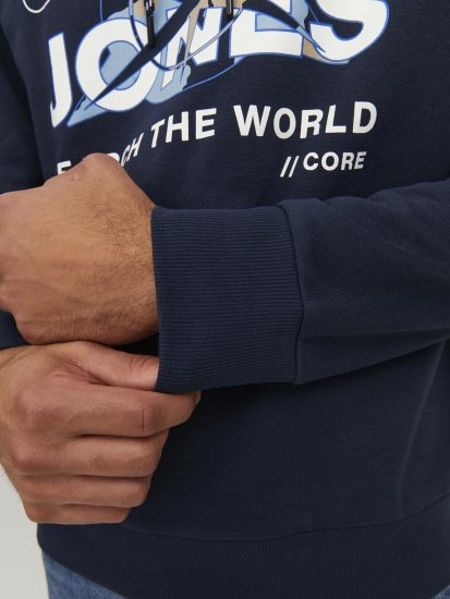 Jack & Jones Hunt Hoodie Navy - Džemperi un džemperi ar kapuci - Džemperi - 2XL-14XL