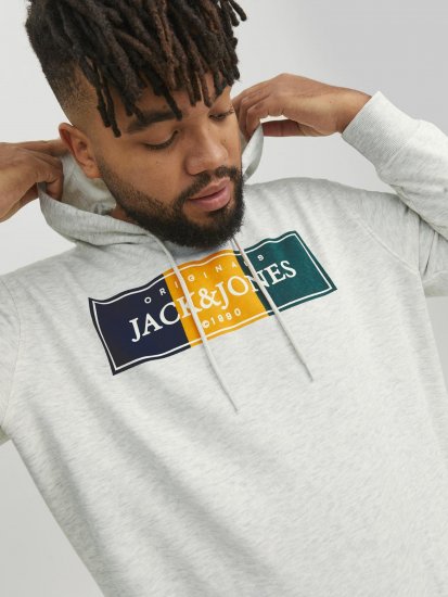 Jack & Jones Codyy Hoodie White - Džemperi un džemperi ar kapuci - Džemperi - 2XL-14XL