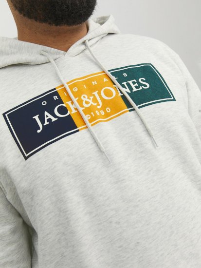 Jack & Jones Codyy Hoodie White - Džemperi un džemperi ar kapuci - Džemperi - 2XL-14XL