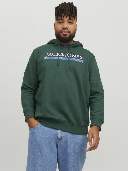 Jack & Jones Codyy Hoodie Green - Džemperi un džemperi ar kapuci - Džemperi - 2XL-14XL