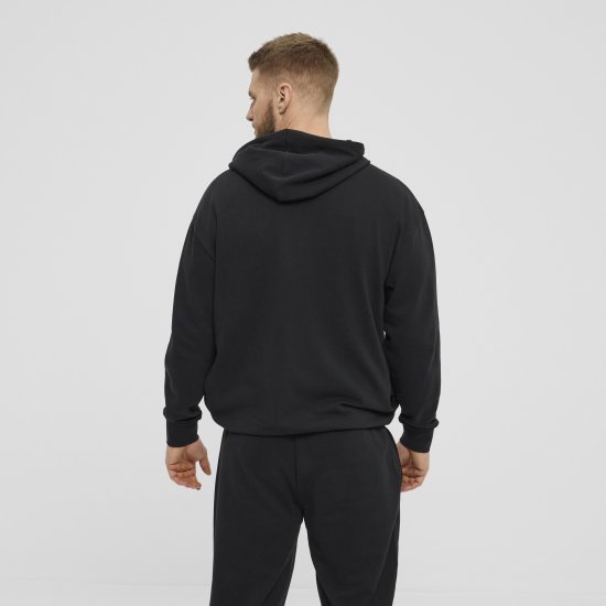 North Latitude Denim Hooded Full-Zip Sweatshirt Black TALL - TALL džemperi - 