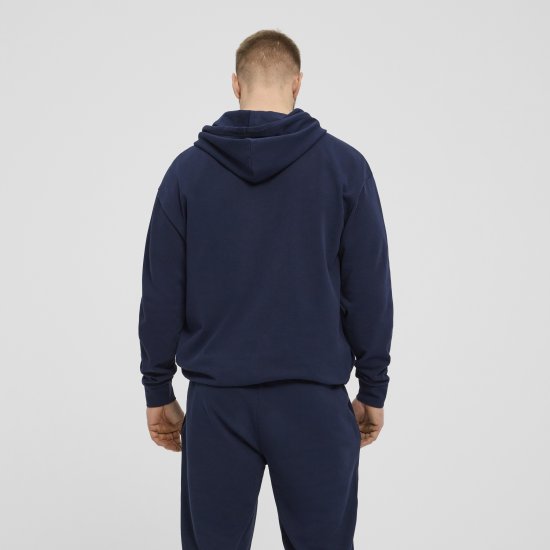 North Latitude Denim Hooded Full-Zip Sweatshirt Navy TALL - TALL džemperi - 