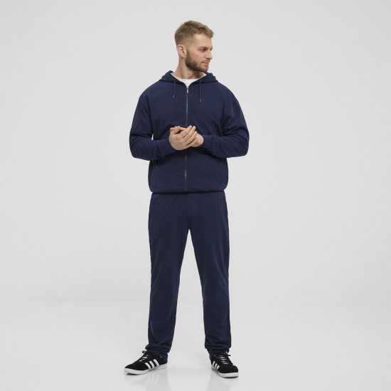 North Latitude Denim Hooded Full-Zip Sweatshirt Navy TALL - TALL džemperi - 