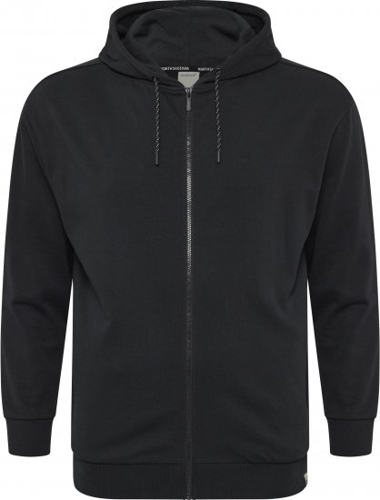 North Latitude Denim Hooded Full-Zip Sweatshirt Black TALL - TALL džemperi - 