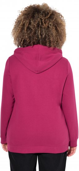 Ulla Popken Rock Sequined Hoodie Ruby - Džemperi un džemperi ar kapuci - 