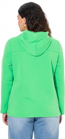 Ulla Popken TRUE Lettering Hoodie Mint Green - Džemperi un džemperi ar kapuci - 