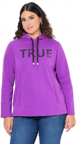 Ulla Popken TRUE Lettering Hoodie Neon Red - Džemperi un džemperi ar kapuci - 