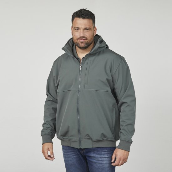 North Latitude 61301 Softshell Jaka ar Noņemamu Kapuci Tumši Zaļa - Jakas & Lietus apģērbs - Jakas - 2XL-12XL