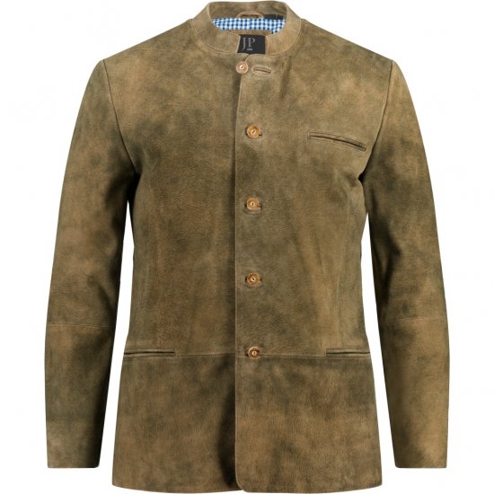 JP1880 Traditional Jacket Janker Goat Suede Brown - Svētku apģērbs - Svinīgs apģērbs – Lai svinētu stilīgi un ērti