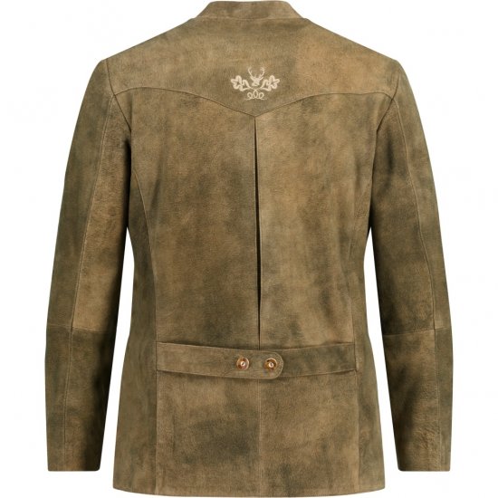 JP1880 Traditional Jacket Janker Goat Suede Brown - Svētku apģērbs - Svinīgs apģērbs – Lai svinētu stilīgi un ērti