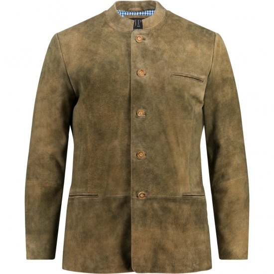 JP1880 Traditional Jacket Janker Goat Suede Brown - Svētku apģērbs - Svinīgs apģērbs – Lai svinētu stilīgi un ērti