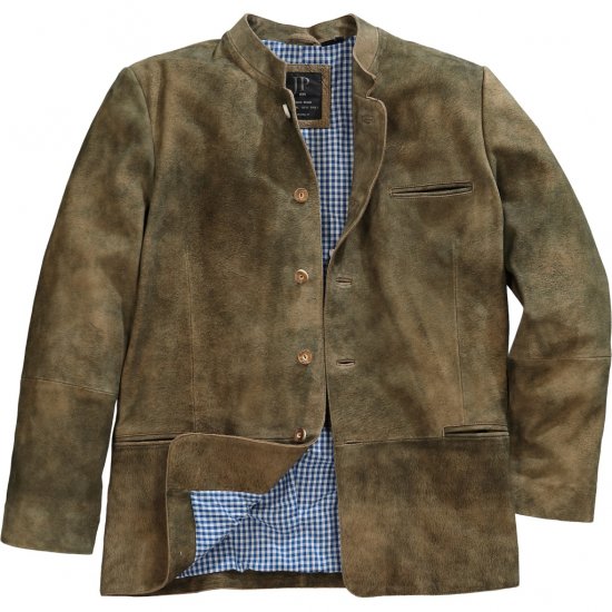 JP1880 Traditional Jacket Janker Goat Suede Brown - Svētku apģērbs - Svinīgs apģērbs – Lai svinētu stilīgi un ērti