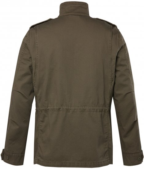 JP1880 Field Jacket with Badges Vintage Look Moss Green - Jakas & Lietus apģērbs - Jakas - 2XL-12XL
