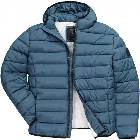 JP1880 Quilted Hooded Jacket Deep Blue - Jakas & Lietus apģērbs - Jakas - 2XL-12XL