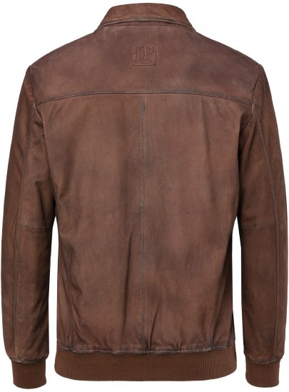 JP1880 Finest Goat Suede Leather Blouson Tobacco Brown - Jakas & Lietus apģērbs - Jakas - 2XL-12XL