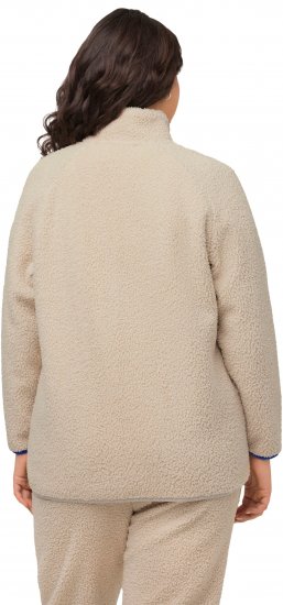 Ulla Popken Teddy Fleece Jacket Vanilla - Jakas - 