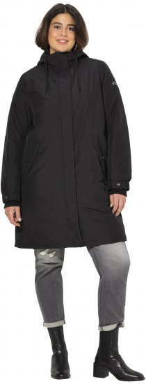 Ulla Popken HYPRAR Triple Function Weatherproof Jacket Black - Jakas - 